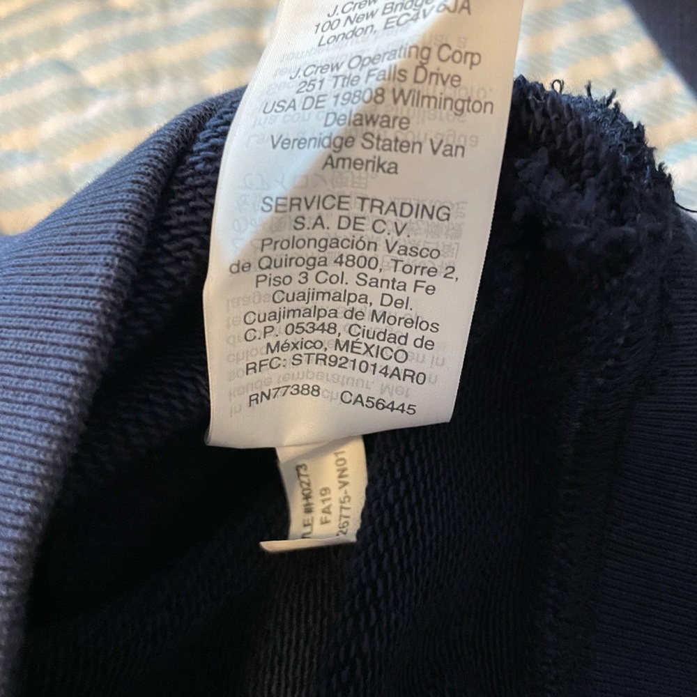 J. Crew Ruffle-Neck Sweatshirt Size Small - Picture 6 of 10